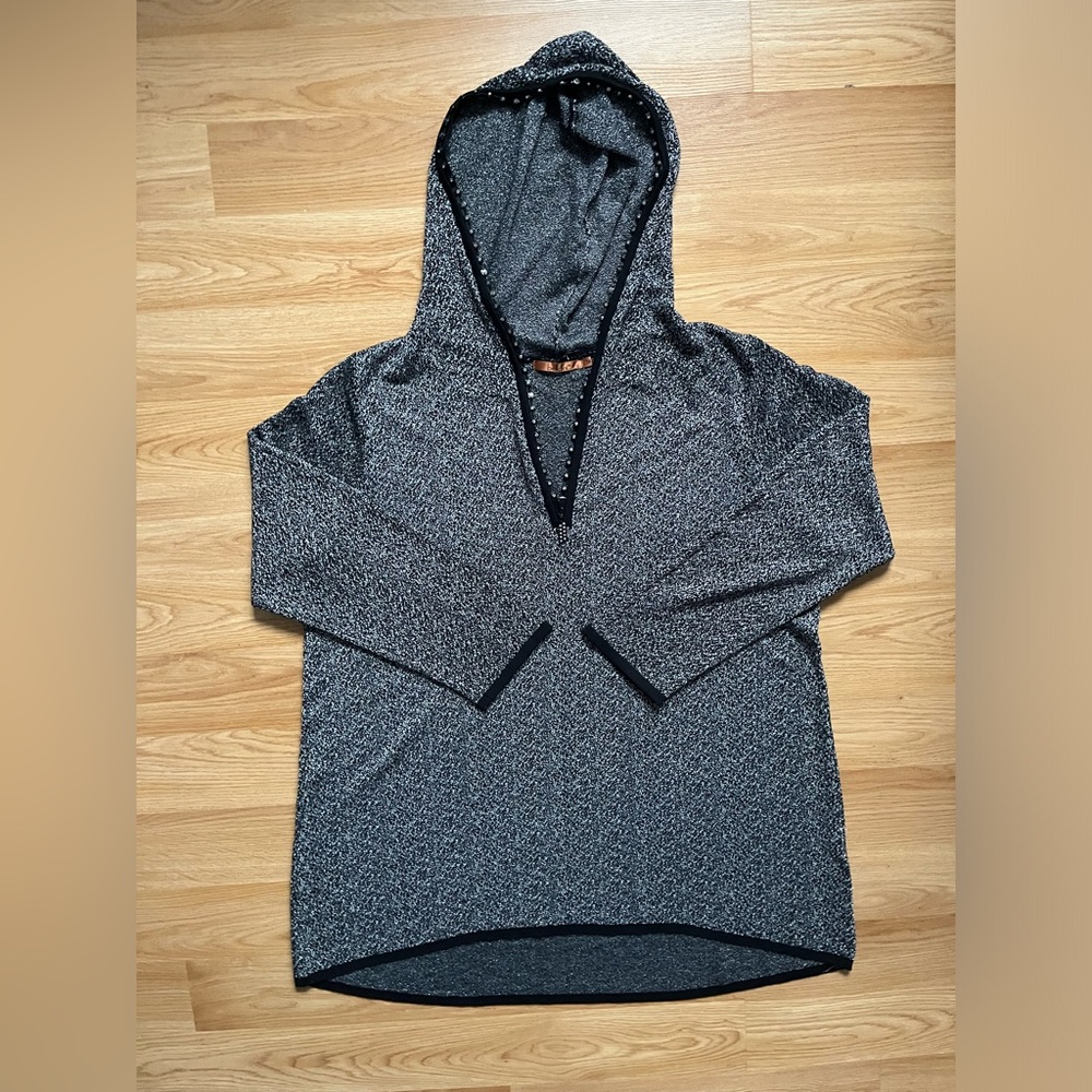 Belldini 1/4 Zip Up Size 1X Grey Top Jacket